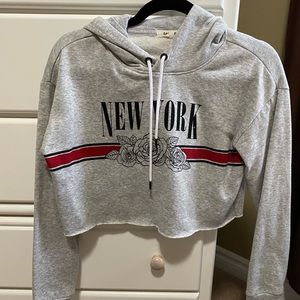 GARAGE New York cropped hoodie